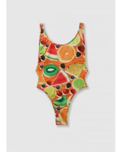 House Of Sunny S Some Fruits Swimsuit - White