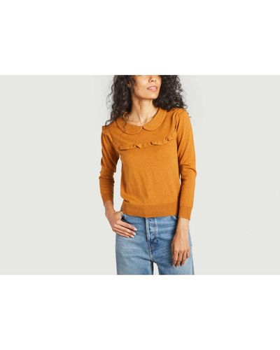See By Chloé Claudine Collar Sweater - Orange