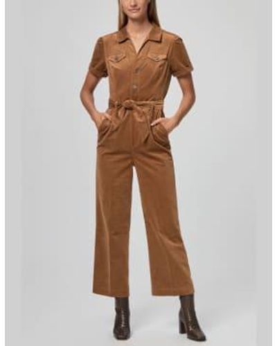 PAIGE Toasted Coconut Anessa Jumpsuit - Marrone