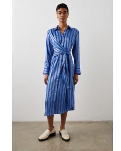 Rails Primrose Stripe Lacey Dress Xs / - Blue