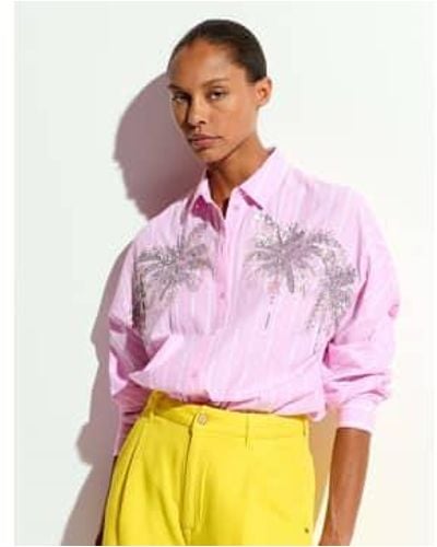 Essentiel Antwerp - chemise fraîche - stripe rose - 36 (s) - Violet