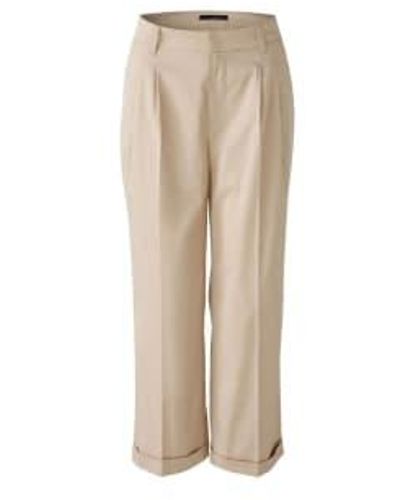 Ouí Trousers Light Stone Uk 8 - Natural