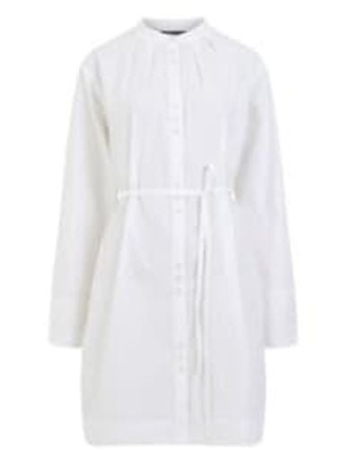 French Connection Alissa Shirt Dress-linen -71rzj Small(uk8-10) - White