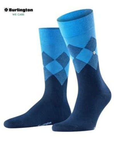 Burlington Marine Hampstead Socks 40-46 - Blue