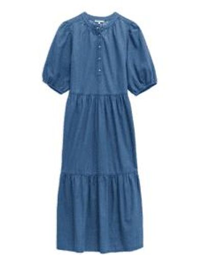 Yerse Alex Midi Dress In - Blu