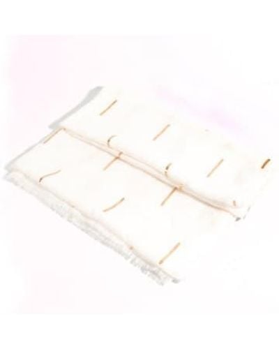 MSH Foil Matchstick Scarf - Bianco