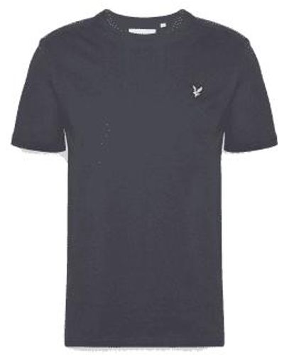 Lyle & Scott Lyle & Scott Crew Neck Tee Gunmetal - Blau