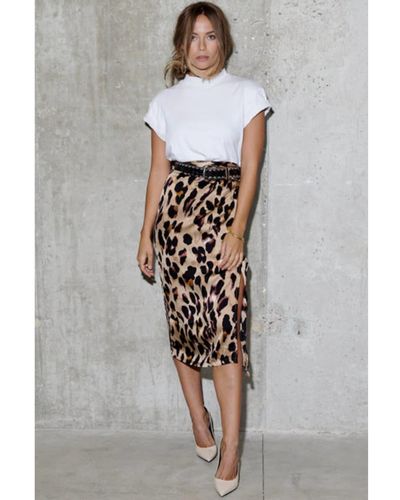 Never fully dressed leopard wrap skirt cheap