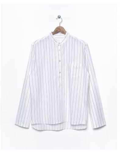 La Paz Shirt Mamede Stripes S - White