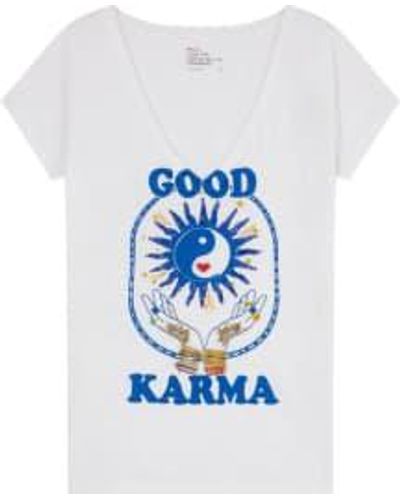 Leon & Harper 'tonton Good Karma' T Shirt - Blue