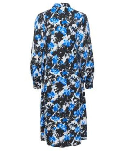 Soaked In Luxury Slnicasia Dress Or Beaucoup Ditzy Flowers - Blu