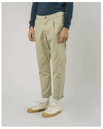 Brava Fabrics Beige Comfort Trousers 38 - Green