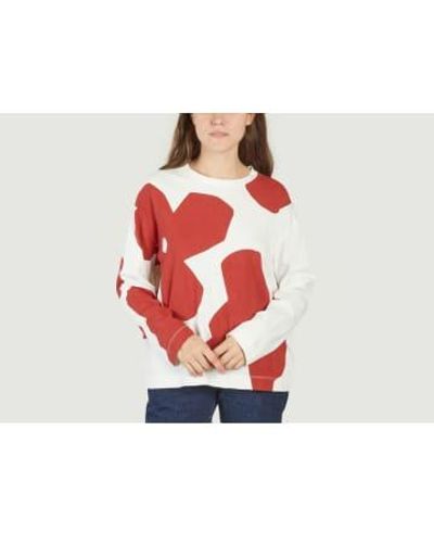 Thinking Mu Butterfly Super Big Emily T Shirt - Rosso