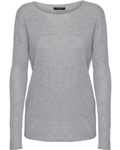 Oh Simple Light Silk Cashmere Sweater Light - Gray