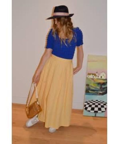 Knowledge Cotton Poplin Pleated Impala Skirt Xs - Multicolour