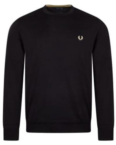 Fred Perry Tricot à col rond - Noir