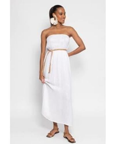 Sundress Anoushka Long Dress - Bianco