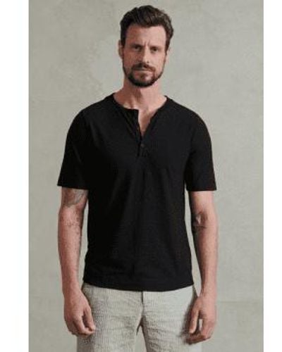 Transit Cotton Button Up Tshirt Extra Large - Black
