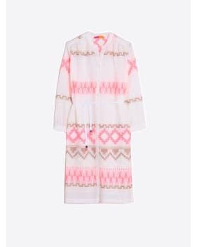 Vilagallo & Neon Pink Shirt Dress Size Xsmall