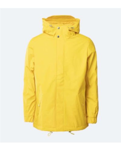Rains Quilted Parka Yellow