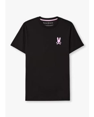 Psycho Bunny Camiseta gráfica hombre esparta back en negro