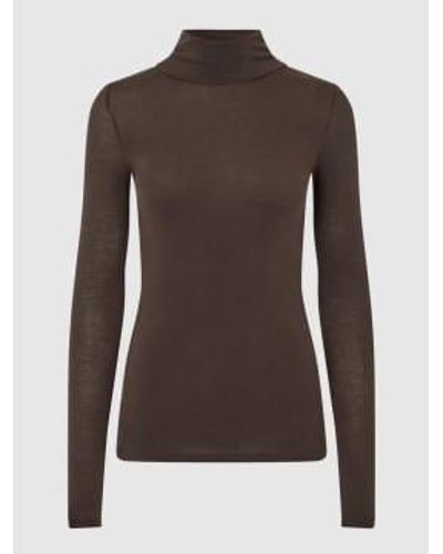 Second Female Matima T-neck Tee Molé Uk 12 - Brown