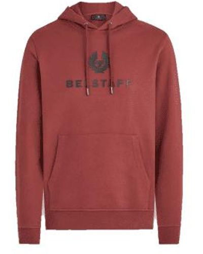Belstaff Signature sweatshirt hoodie lava - Rojo