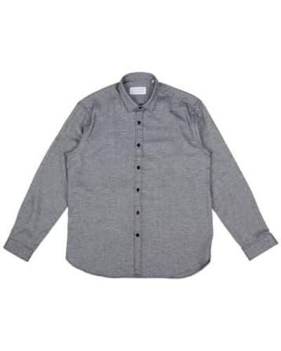 Merchant Menswear Mercante Flannel Shirt Um - Gray