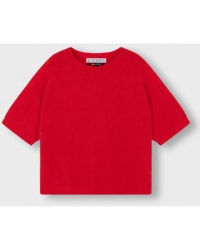 10Days Shortsleeve Jumper Knit Xs - Red