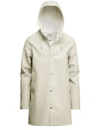 Stutterheim Stockholm Raincoat Coconut S - White