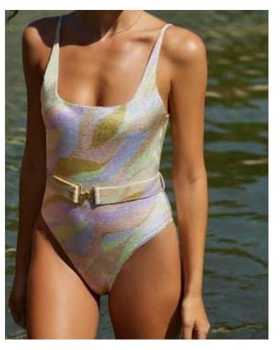 PQ Swim Lucia Belted Swimsuit In Sorrento - Verde
