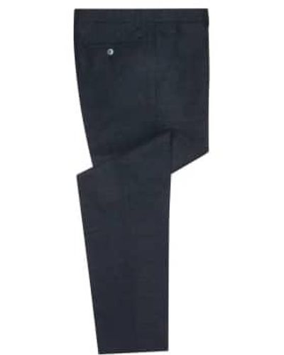 Remus Uomo Mario Textured Suit Trouser Navy 34 - Blue