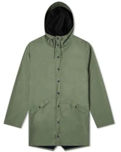 Rains Long Jacket Evergreen - Verde
