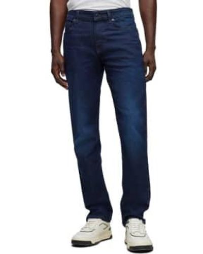 BOSS Delaware Slim Fit Jeans Zone Dark Stretch 30/32 - Blue