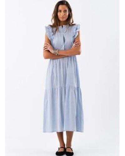 Lolly's Laundry Harriet Maxi Dress Stripe S - Blue