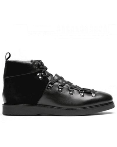 Hudson Jeans Leather Calverston Hiker Boot - Black