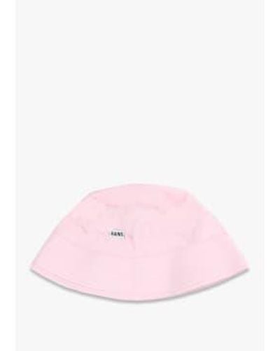 Rains Womens Bucket Hat In Candy 1 - Rosa