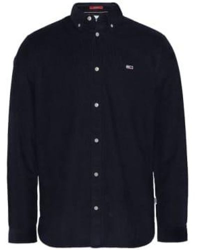 Tommy Hilfiger Camisa Tommy Jeans Solid Cord - Azul