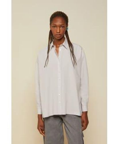 Ottod'Ame Poplin Long Sleeve Shirt Ostica 42 - White