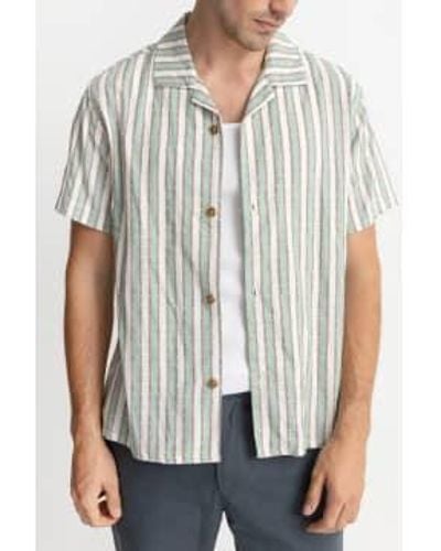Rhythm Sea Vacation Stripe Shirt - Grigio