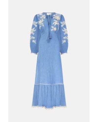 East La robe fougère - Bleu