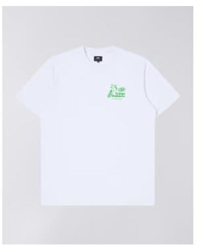 Edwin Tokyo Builders T-shirt Garment Washed L - White