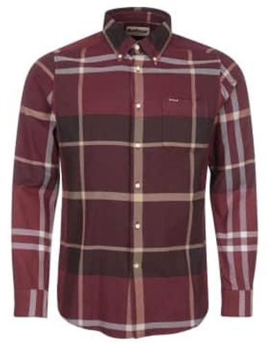 Barbour Dunoon Tailo Shirt Classic Winter - Rosso