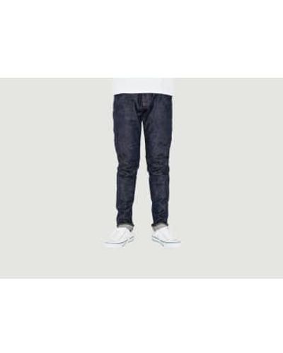 Japan Blue Jeans Japan Jeans Circle Selvedge Tapered Raw Jeans - Blu