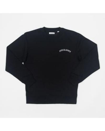 Jack & Jones Grafisches sweatshirt in schwarz
