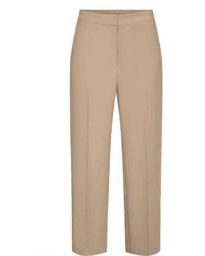 Numph Ronja Sesame Trousers - Natural