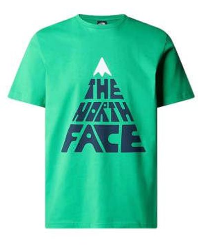 The North Face T-shirt Mountain Play Uomo Optic Emerald S - Green