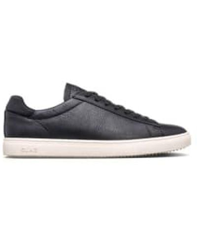 CLAE Milled Leather Trainers 1 - Blu