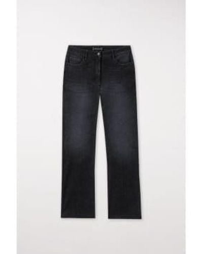 Luisa Cerano Baby Flare Stretch Jeans 8 - Black