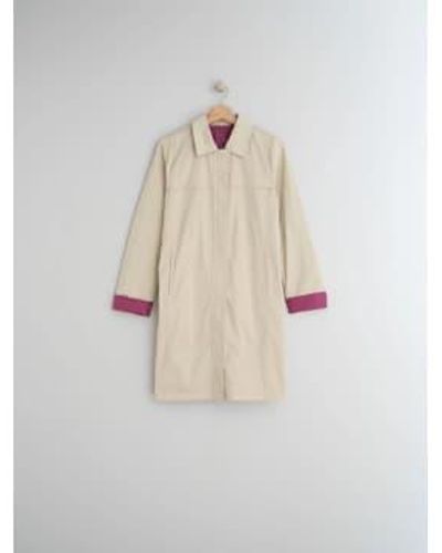 indi & cold Ecru Reversible Julen Trench Raincoat Size Xs - White